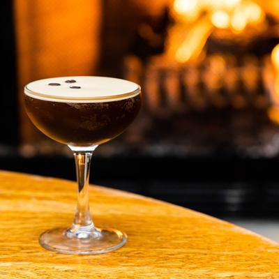 A glass of Espresso Martini.
