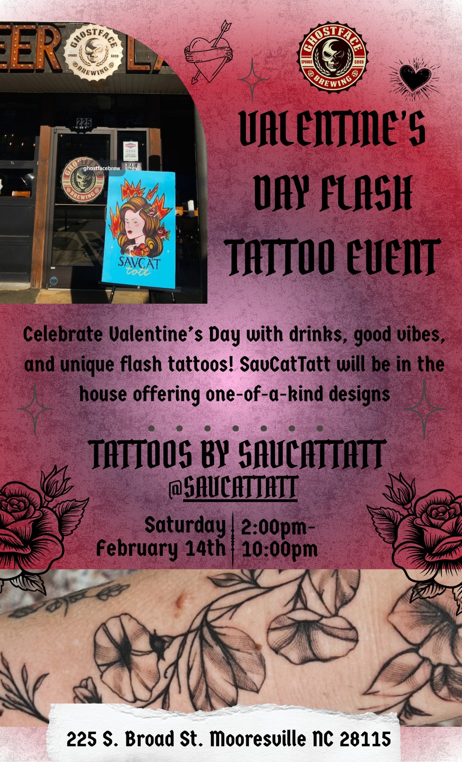 Valentine's Day Tattoo Pop Up event photo