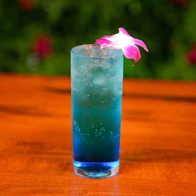 Palermos Breeze cocktail served on the table.