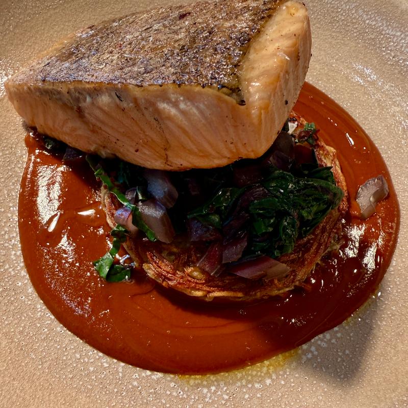 menu item 56 of 76, Amarillito Albufera Salmon