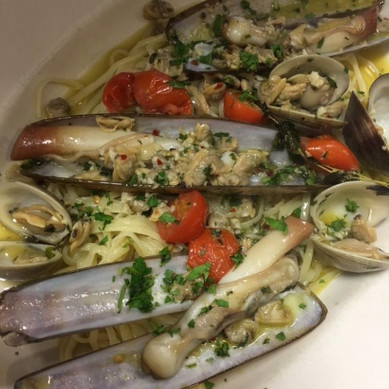 Razor Clams and Shrimp Scampi photo