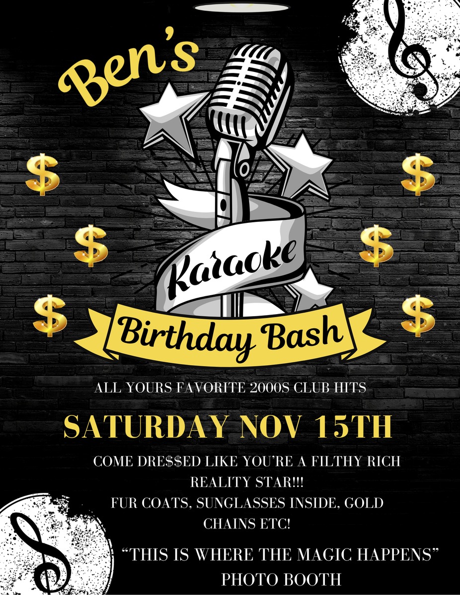 Ben's Karaoke Birthday Bash event photo