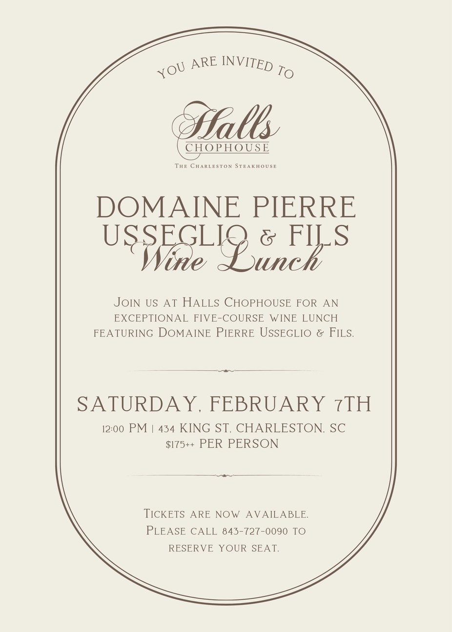 5-course Wine Lunch featuring Domaine Pierre Usseglio & Fils event photo