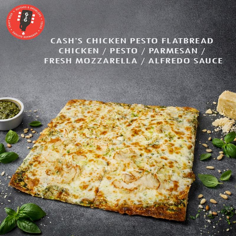menu item 12 of 45, Cash’s Chicken Pesto Flatbread