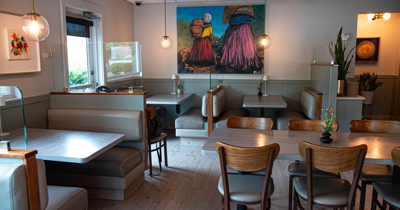 Interior, dining area