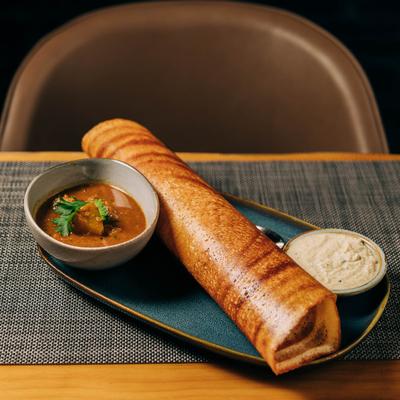 Food served on the table.