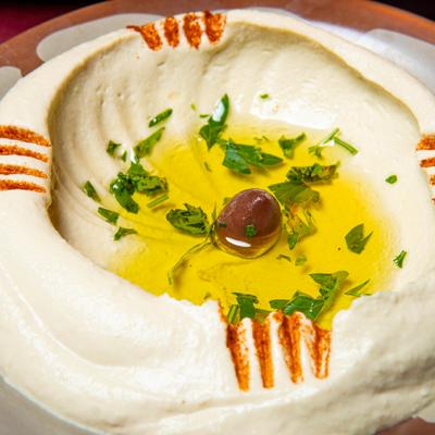 Hummus dip.