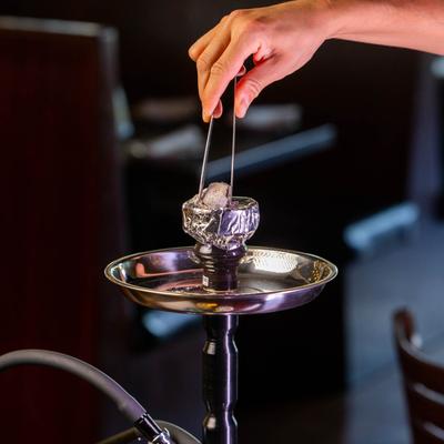 A hand preparing a presentation.