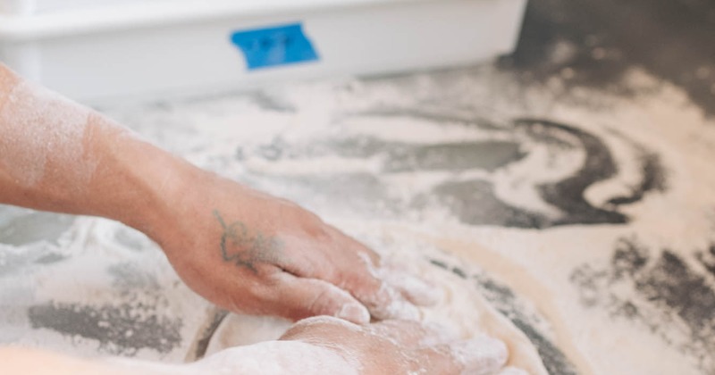 Pizza dough preparation