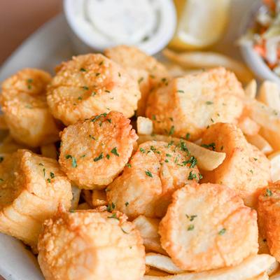 Fried Sea Scallops.