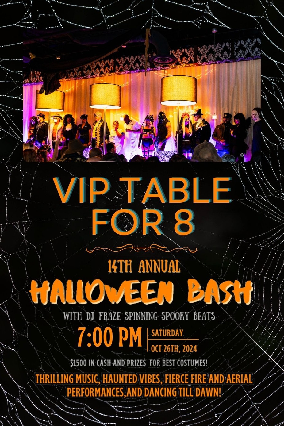 Halloween Bash VIP Table for 8 event photo