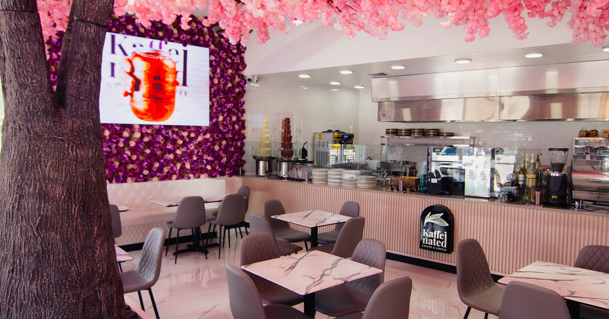 Interior, tables and chairs