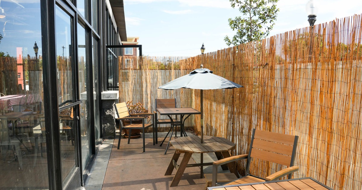 Exterior patio area