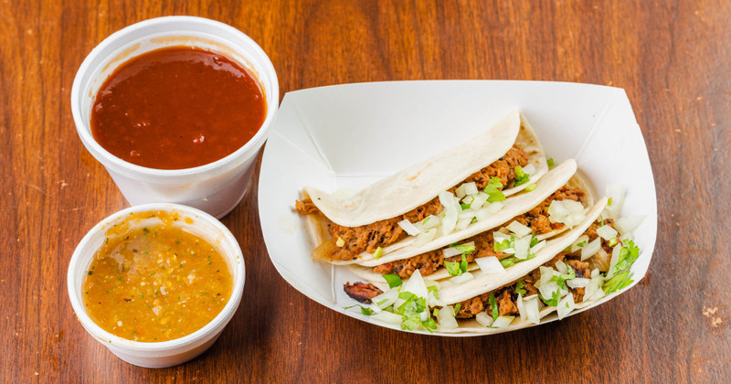 Tacos, dips on the side