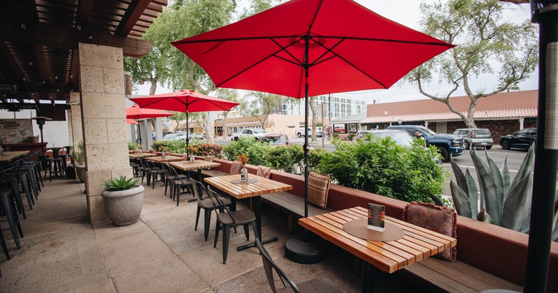 Exterior, seating area