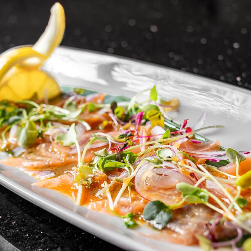 menu item 4 of 85, Salmon Carpaccio