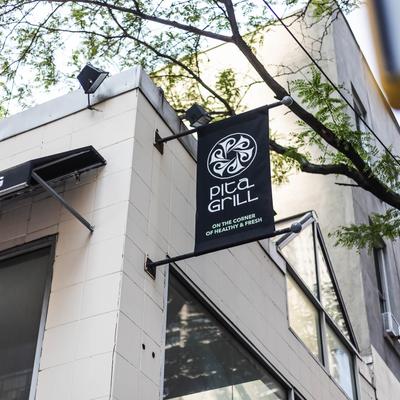 Exterior, the restaurant's blade sign.