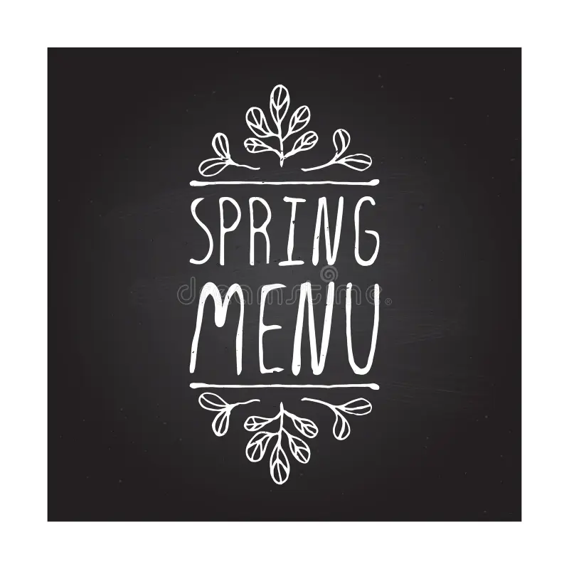 Spring Menu