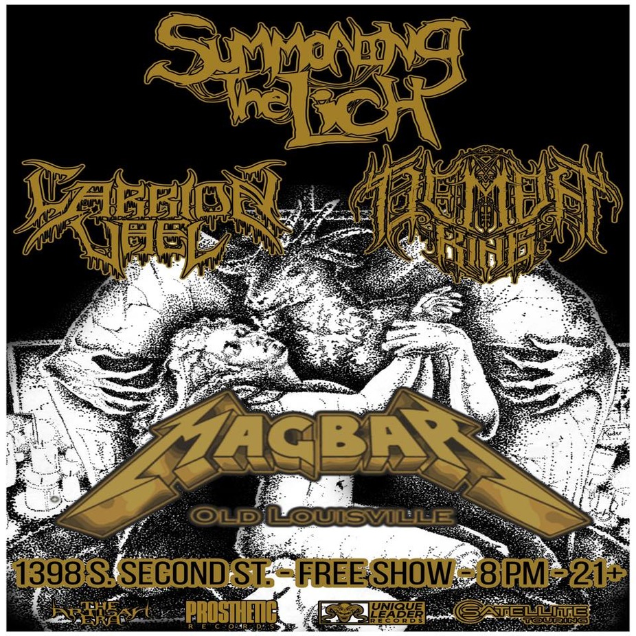 Mag Bar Metal Monday w/ Summoning the Lich, Demon King, & Carrion Vael event photo