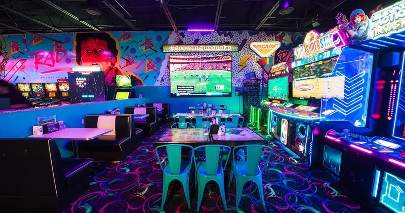 Seating area, game machines