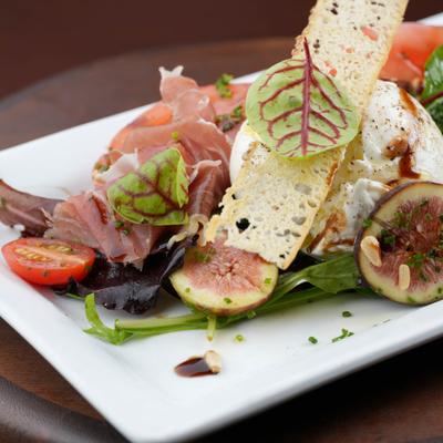 Truffled Burrata and Fig Salad.