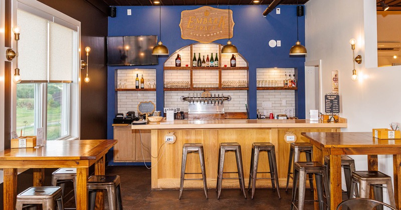 Interior bar seating