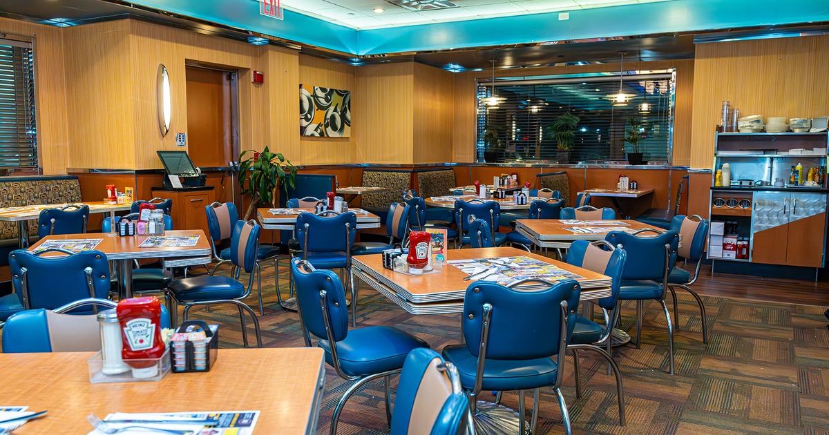 Nicely done interior dining area