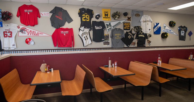 Interior, dining area