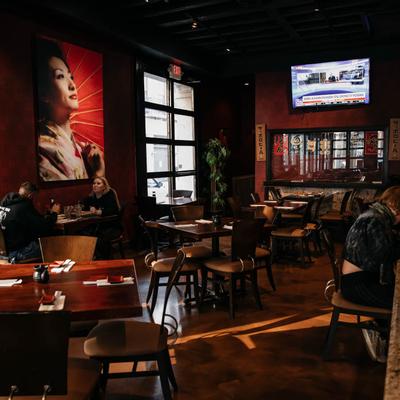 Interior, dining area
