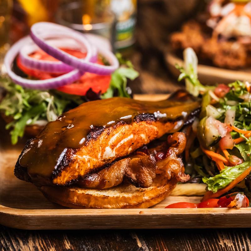 menu item 7 of 18, Blackened Salmon Club