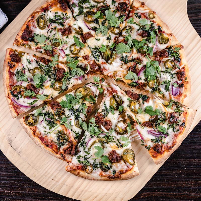 5) Chorizzo, Jalapenos, Onions & Fresh Cilantro photo