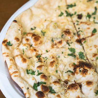 Garlic naan bread.