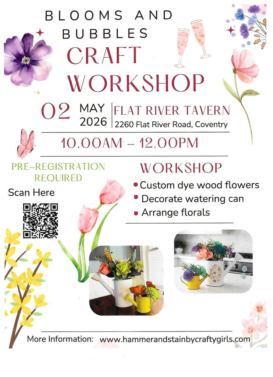 Blooms and Bubbles Craft Workshop event photo