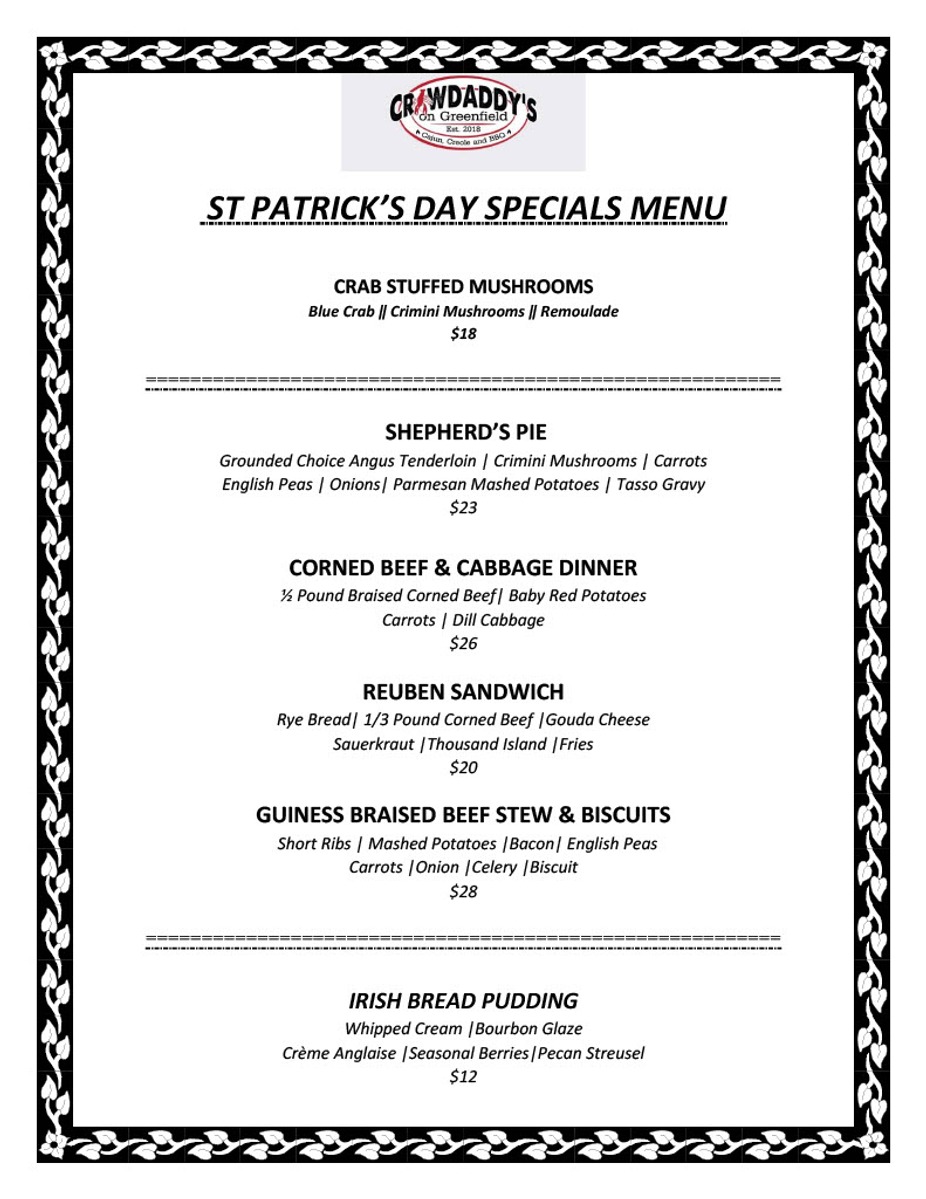 St Patrick's Day all day! event photo