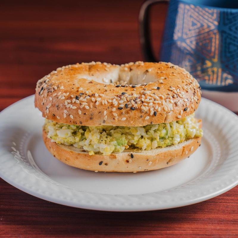 menu item 2 of 7, Smashed Egg Avocado Bagel