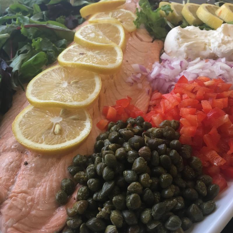 Poached or Smoked Salmon Platter photo