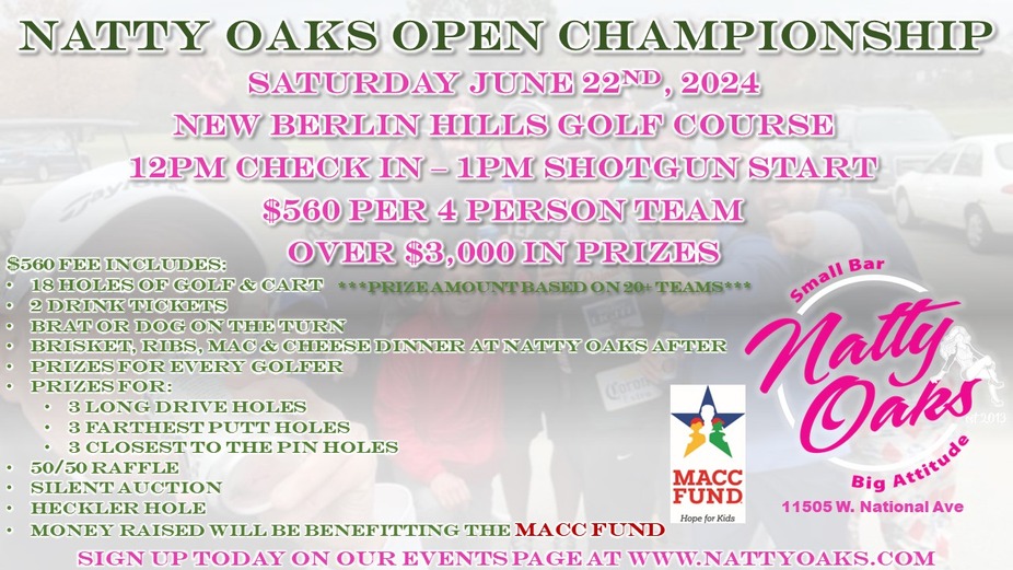 Natty Oaks Pub & Eatery Events