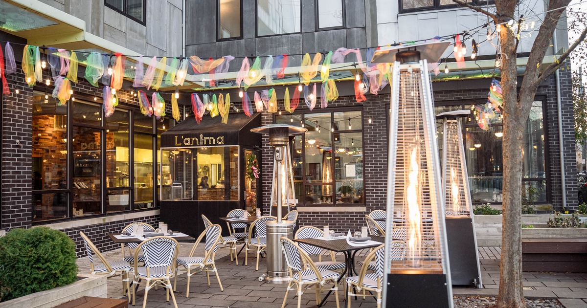 Exterior, tables and chairs