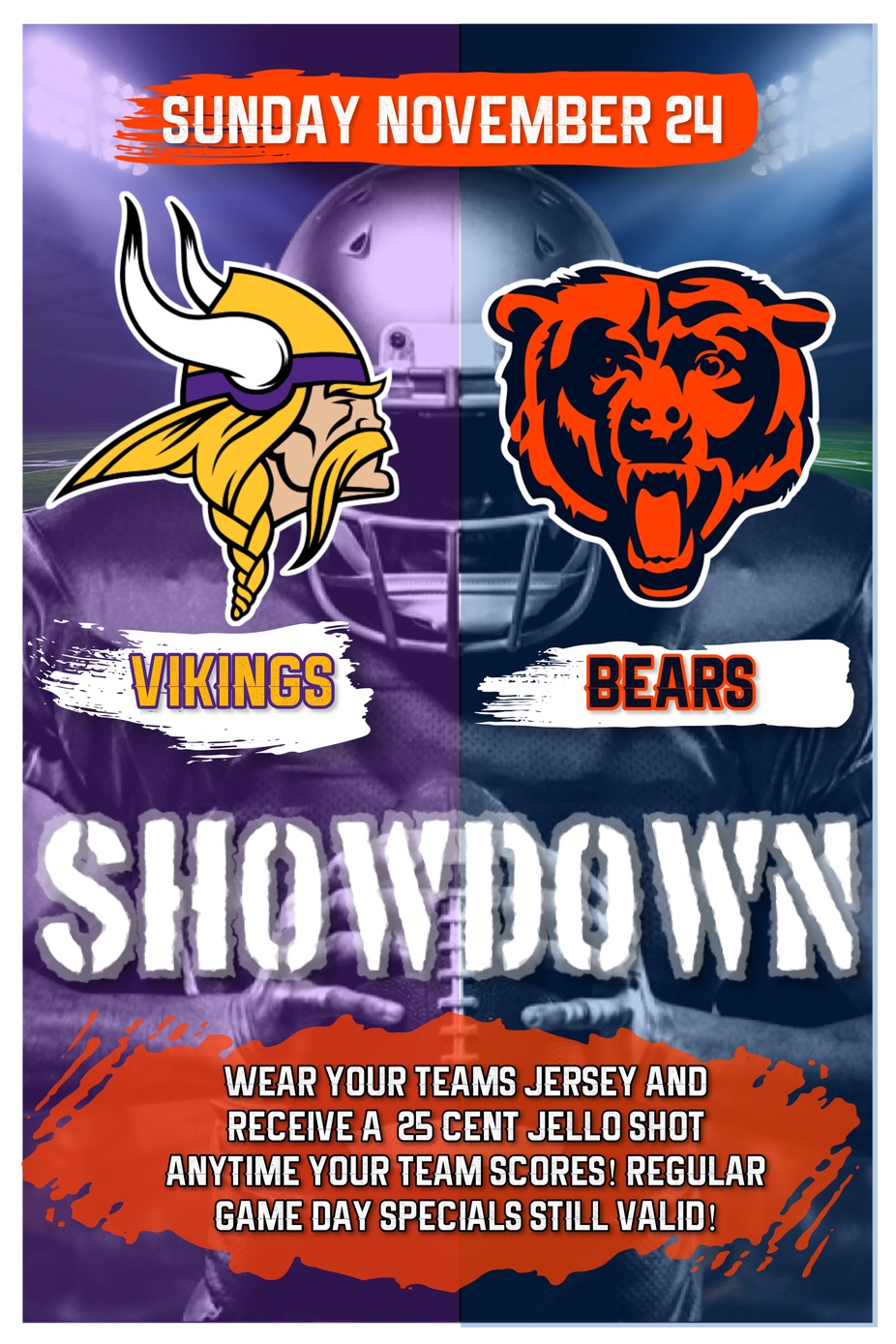 Vikings VS Bears Showdown event photo