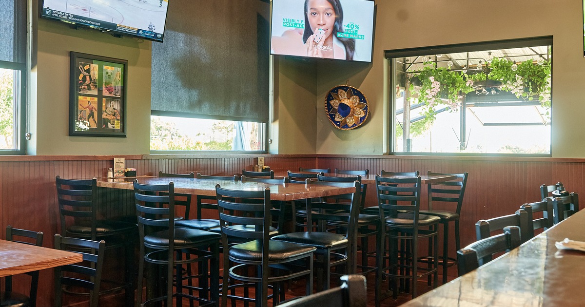 Interior, cozy dining area