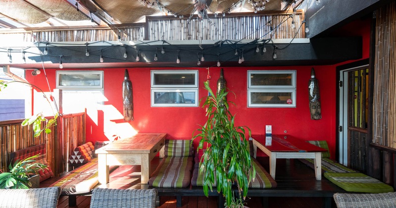 Exterior seating and dining area