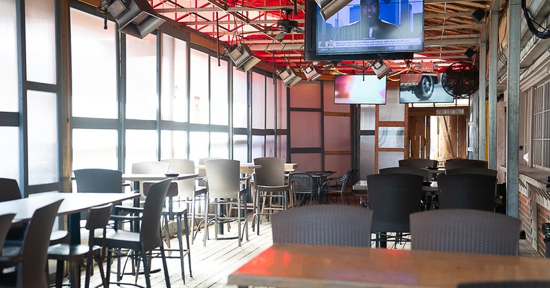 Interior space, seating area