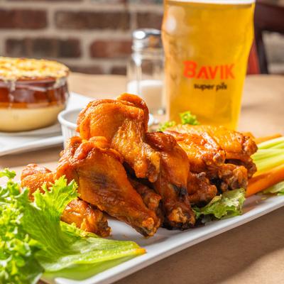 Buffalo chicken wings.