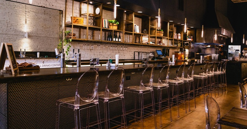 Order Here sign above the food counter