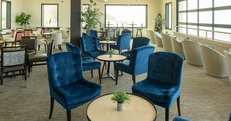 Interior, big chairs for seating