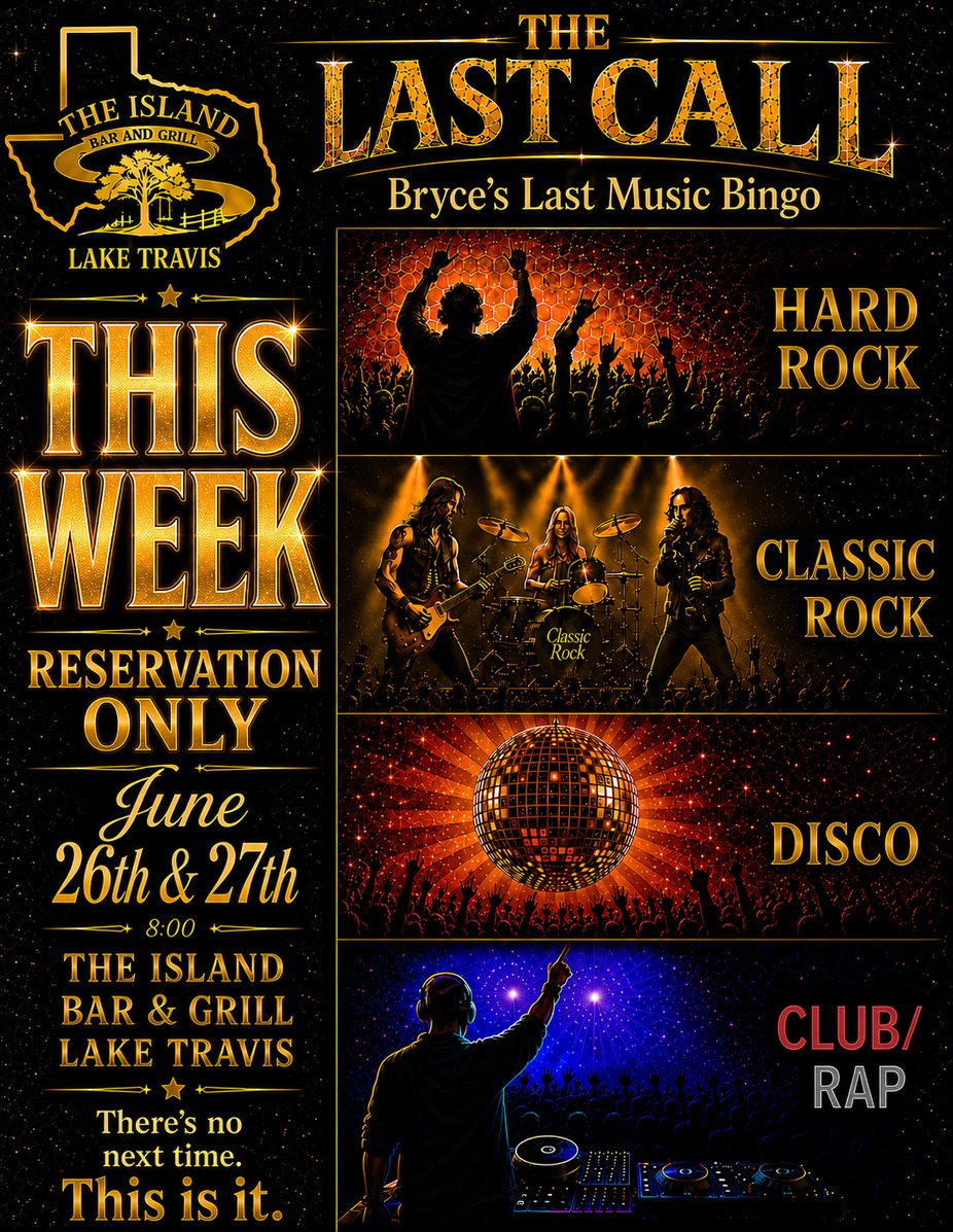 Last Call Music Bingo @ The Island event photo