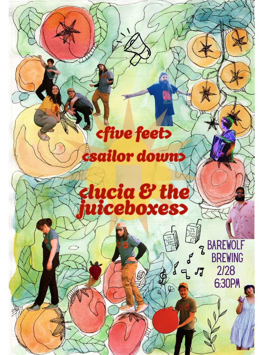 Lucia & The Juiceboxes // Five Feet // Sailor Down event photo