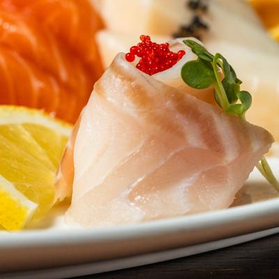 A closeup on served food.