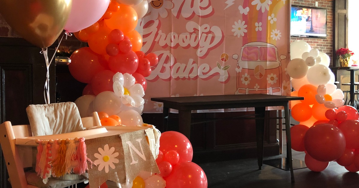 balloons and decor for a private event