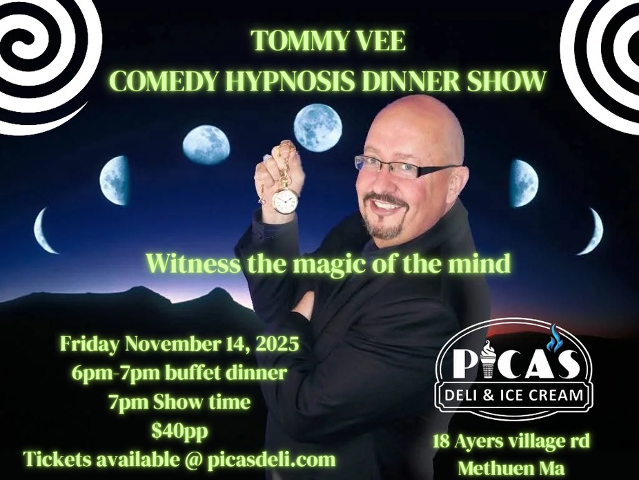 Comedy Hypnosis with Tommy Vee & Dinner event photo